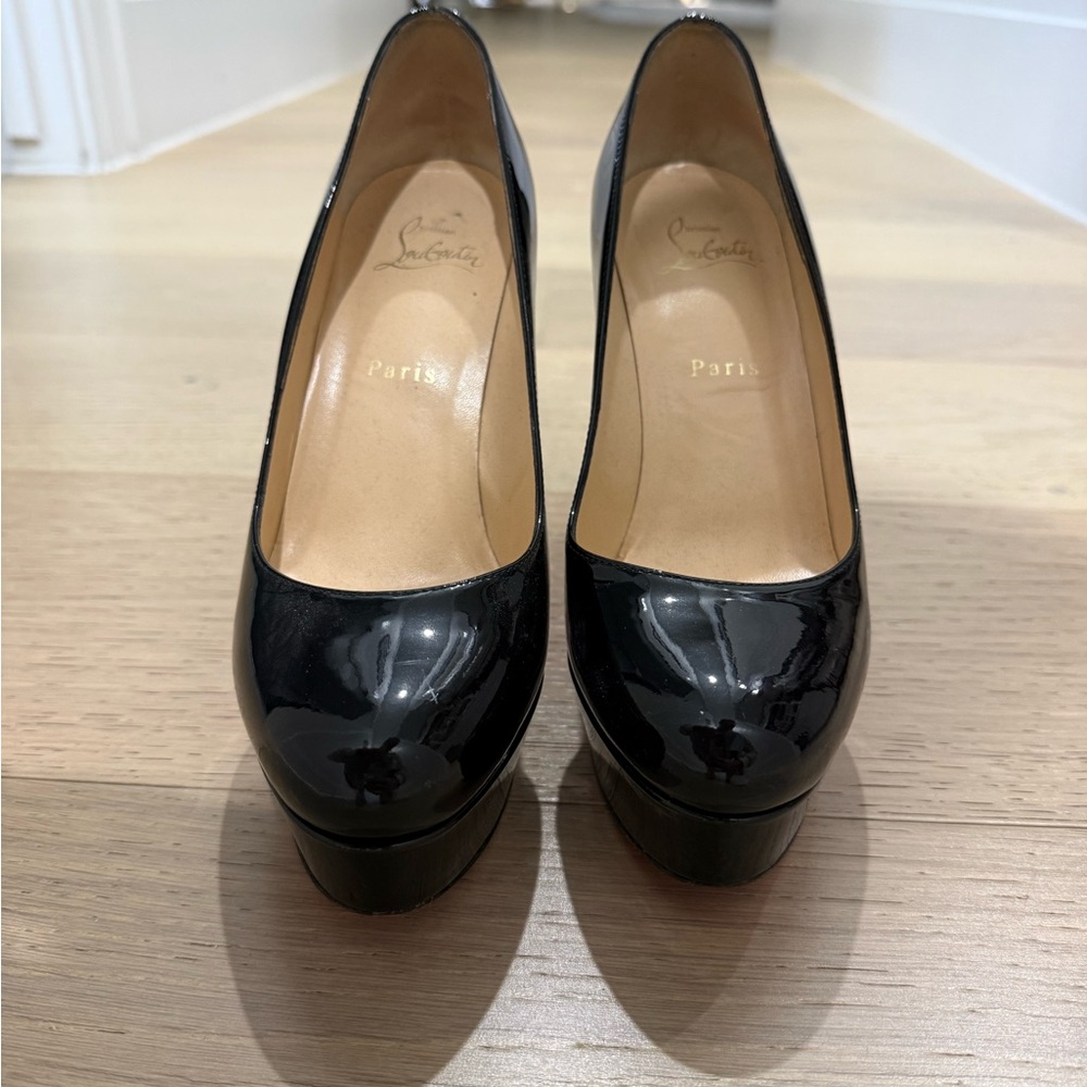 Christian Louboutin Black Patent Leather Heels